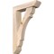 Ekena Millwork Olympic Slat Smooth Bracket w/ Offset Brace, Douglas Fir, 5 1/2"W x 22"D x 34"H BKT0604X22X34OLY06SDF - alternate 1